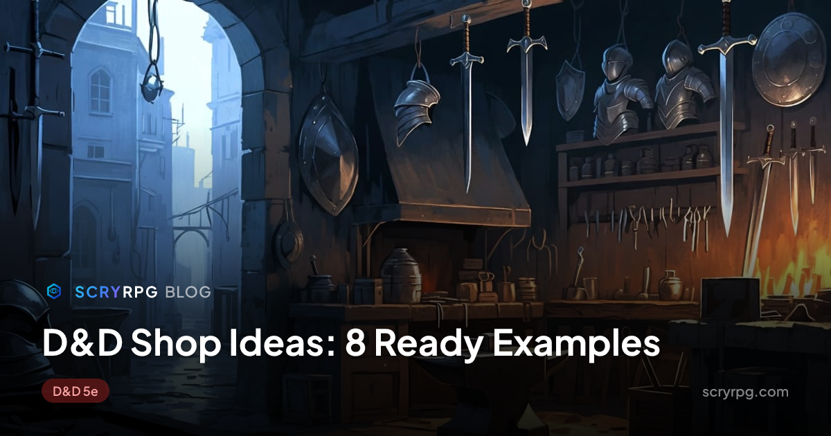 Unfixed Shop Example D&D Shop Ideas: 8 Ready Examples | ScryRPG Blog